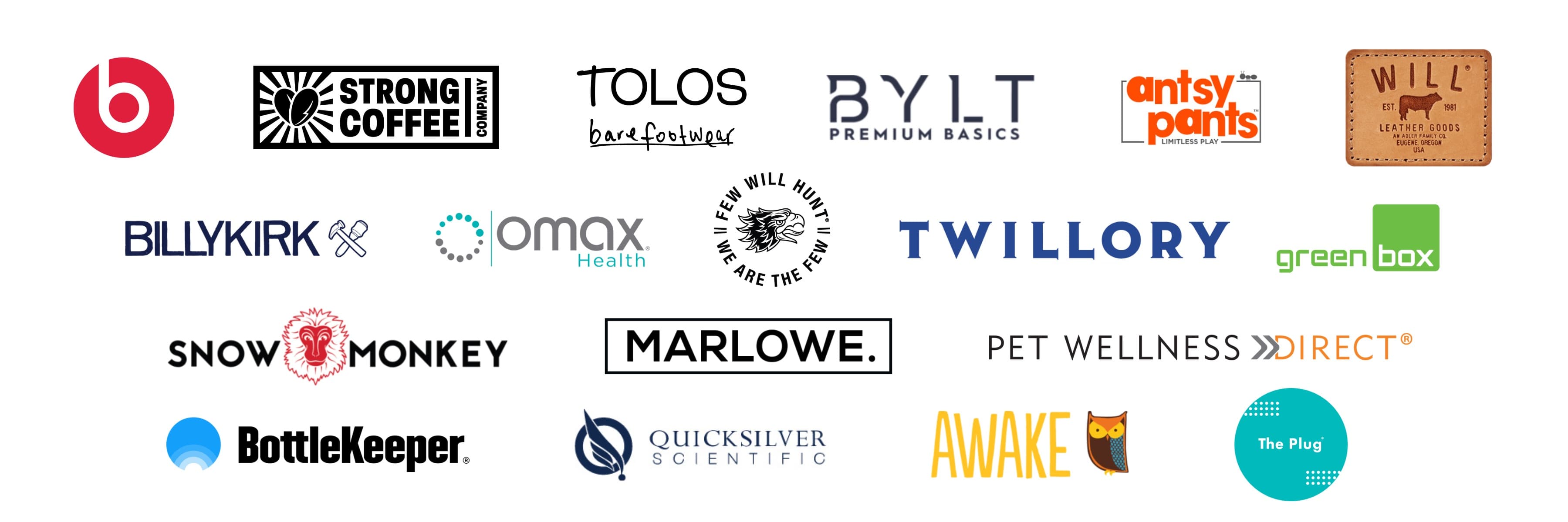 Beats by Dre, Twillory, Pet Wellness Direct, Snow Monkey, BillyKirk, Omax Health, BottleKeeper, Marlowe, and more